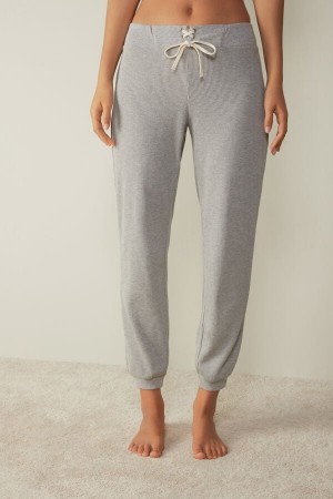 Intimissimi Cozy Waffle Pants Grijs | FBEHY54265